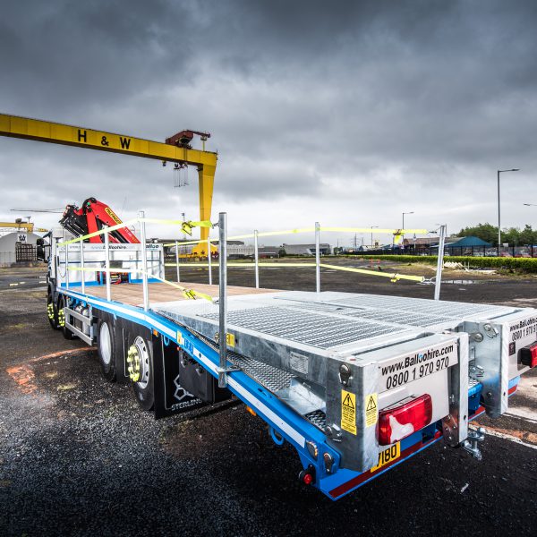 Sterling Balloo Hire cheesewedge beavertail truck