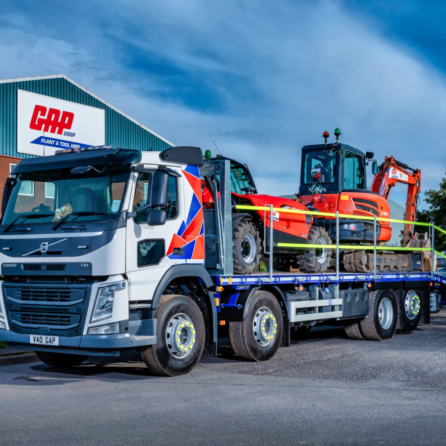 Beavertail truck parked outside GAP Group Plymouth depot