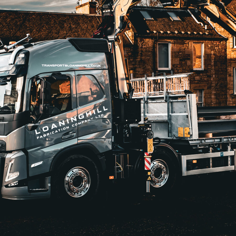 New beavertail truck body in Edinburgh depot