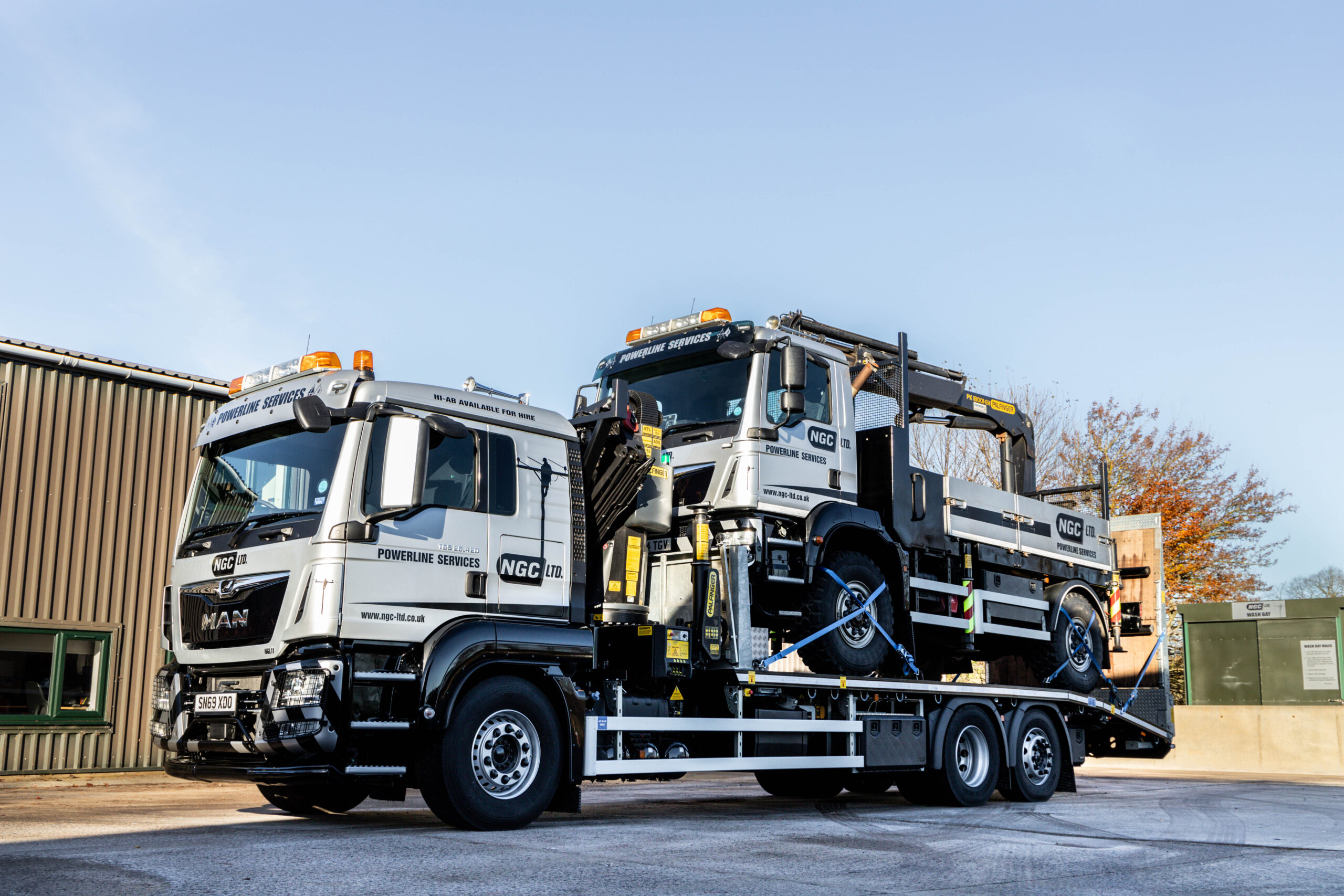 New beavertail truck body in Edinburgh depot