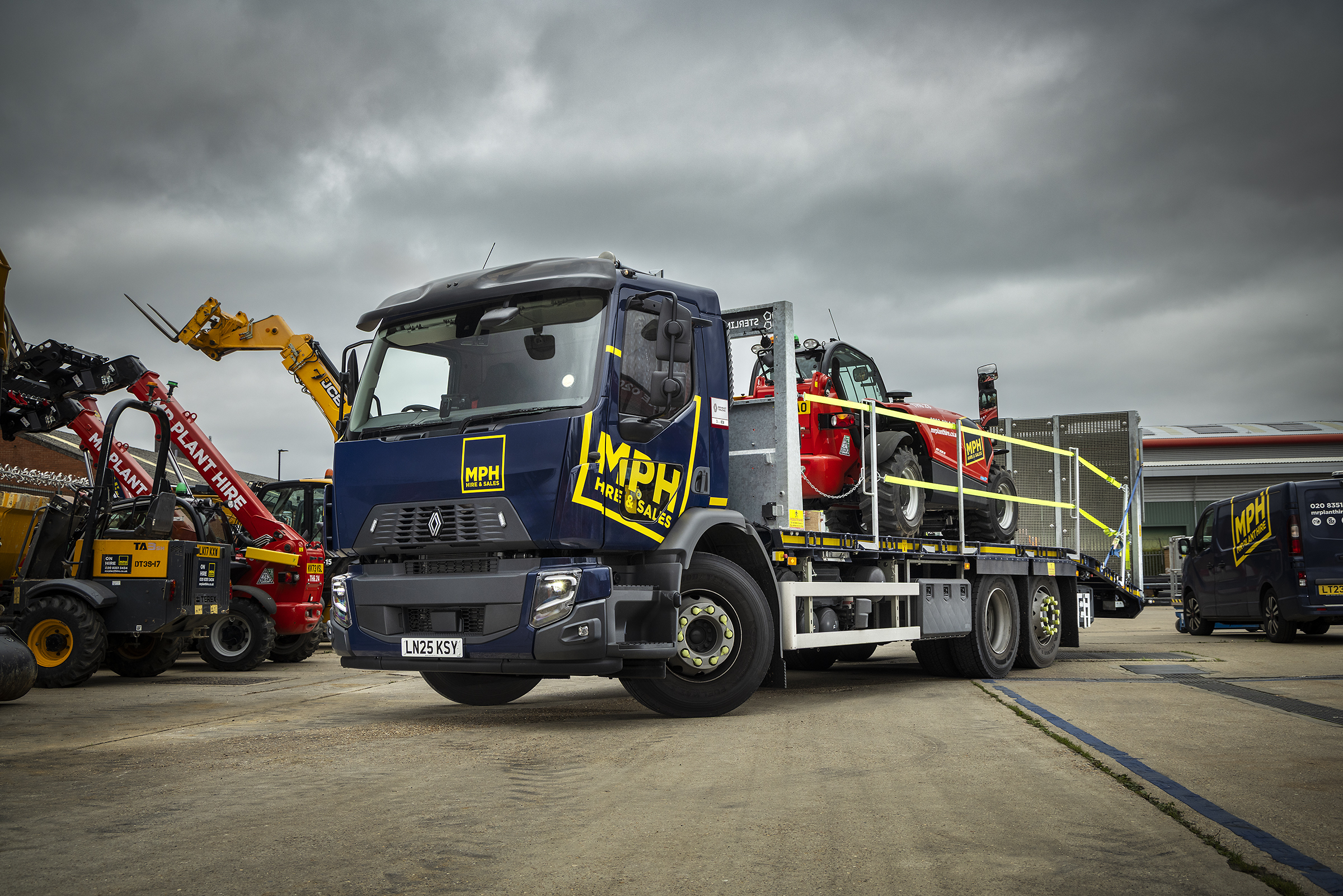 Sterling-built beavertail truck body parked in West London