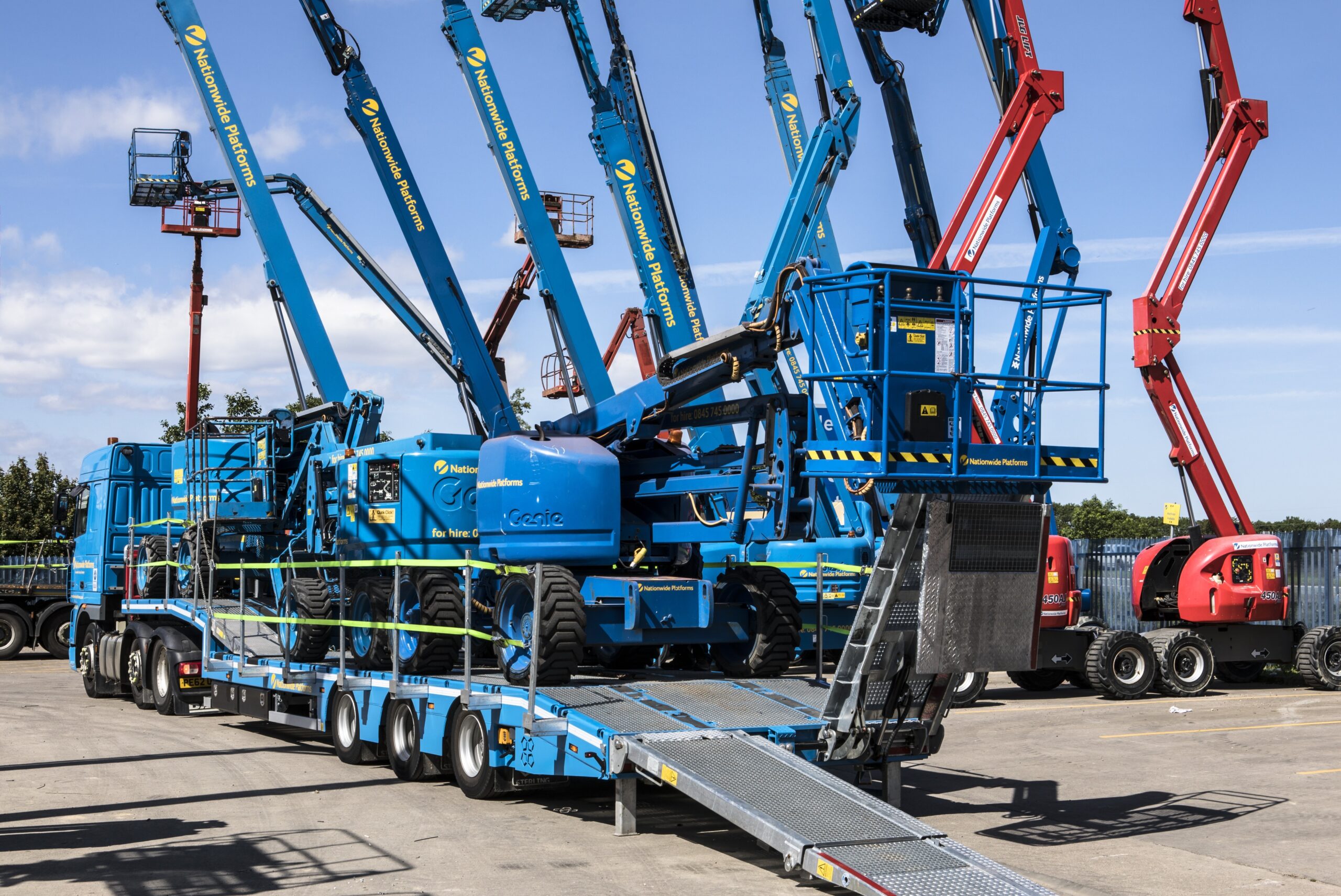 Step Frame Trailer for Access Platforms company Nationwide Platforms